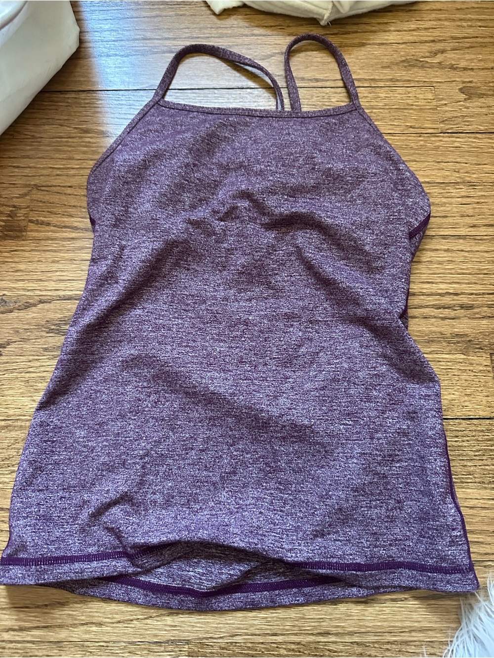 lululemon athletica Heathered Plum Double-Strap Tank